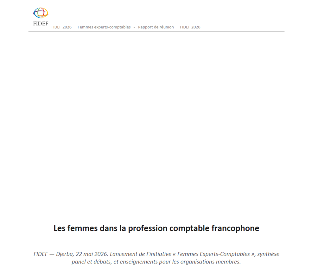 Les femmes dans la profession comptable francophone