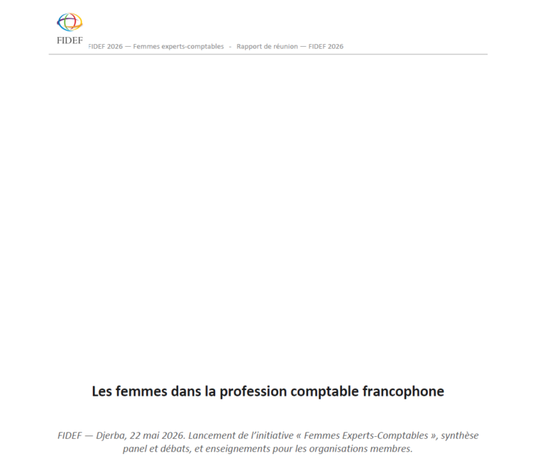Les femmes dans la profession comptable francophone
